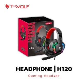 T-WOLF H120 RGB Wired Gaming Headphones