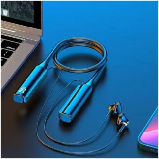 Douyin Cross-Border Popular Bluetooth Headset Hanging Neck Wireless Headset Digital Display Plug-In Card Ultra-Long Battery Life Headset Aw