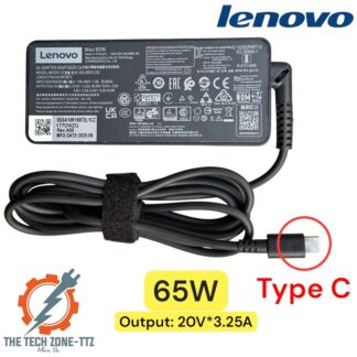 Lenovo Type C 65W Laptop Charger Adapter For ThinkPad T480, T490, T495, T14, T15 E480, E490, E495 (X1 Carbon 5th Gen to 9h Gen) T470 T480s IdeaPad Flex 14, Flex 15, Flex 6, Flex 5,