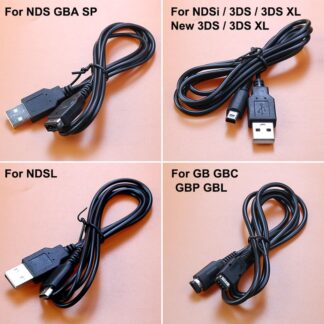 JCD 1 Piece USB Power Charging Cable Cord For NDS Lite NDSL NDSi For GB GBA SP GBC GBP GBL For New 3DS LL XL Controller