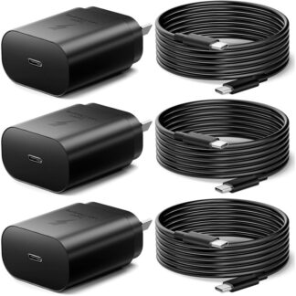 Australian Standard Charger Compatible for  - 3Pack 25W USB C Fast Charging for Cable, USB-C Wall Charger Compatible