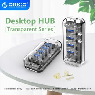 【Shop Now and Save】 4/7 Port USB 3.0 Hub Dual Power Supply Splitter Adapter OTG USB C Charger Hub Powered PC Computer Peripherals Accessories