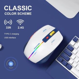 【Hot-Selling】 Recharge Mouses ABS LT-T19 2.4GHz Mouse Compatible Silent LT-T19 Dual Mode Silent Mice Dual Modes LT-T19 Ergonomic RGB Mice Computer Peripherals