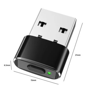 Indicator Light Undetectable Mouse Jiggler ON/OFF Buttons Keeps Computer Awake Mouse Automatic Mover Anti Sleep USB Port Simulate Mouse Movement Computer Peripherals