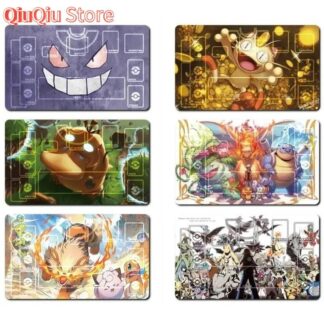 Card Pad Ptcg Charizard Gengar Snorlax Psyduck Tyranitar Diy  Single Player Battle Mat Anime Peripheral Game Collection