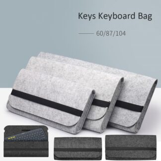 【Worth-Buy】 Portable Protective Cover Peripheral Bag Computer Keyboard Carrying Case Keyboard Pack Felt Bag Keyboard Bag