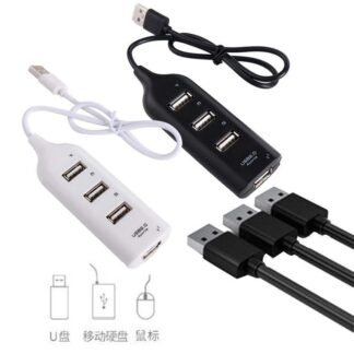 With Cable 4-Port Computer Accessories USB Splitter Hub Adapter Notebook Receiver USB Hub 4 Port USB 2.0 Hub Multiple Expander Power Adapter
