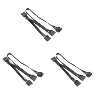 3X 5Pin to 3 Port Peripheral Supply Cable for Modular PSU