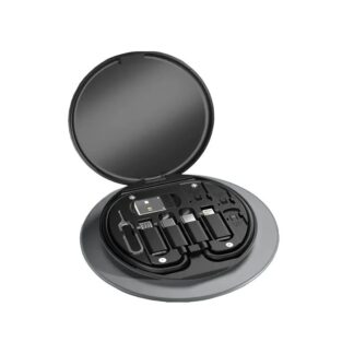 Multifunctional 60W USB Data Cable Fast Charge Line Storage Box Mini Digital Electronic Gadgets Organizer Card Removal Pin Se (Multicolor)