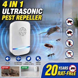 Kithonrs Ultrasonic Pest Control Repeller, Mouse Traps Indoor for Home Mosquito Repellent Electronic Pest Repellent Plug in Indoor for Insect Roaches Spider Ant Bug Mosquito Mouse 