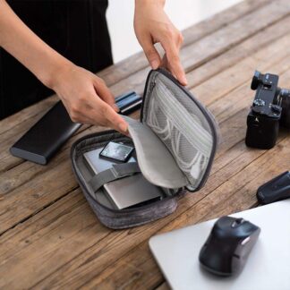 01 pcs Travel Mobile Electronics Gadget Bag Travel Organizer USB Cable Organizer power bank, mobile phone, Wires, Hard Drive, Pendrive