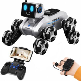 FLH H29 Camera Dog Car Intelligent Remote Control Robot Dog Children's Toy Boy Electric Drift Car Gesture Sensing Eight-Wheel Stunt Mechanical Dog
