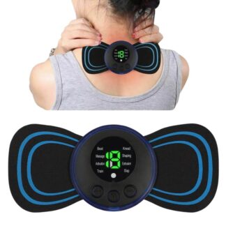 Whole Body Massager 8 Modes Portable Mini Massager Cervical Massage Soothing Pain, Body Massager Patch for Whole Body Neck Back Waist Arms Legs Aches (With Remote control)