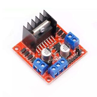 Red Color L298N L-298N 298N Motor Driver Dual Channel H-Bridge Motor Driver Control Module For Electronics Circuitry & Parts Arduino Raspberry Pi Smart Robot Car Projects  - Solar 