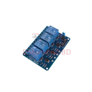 4-Channel 5V Relay Module – Quad Optocoupler Isolated DC Control Switch for Arduino, ESP32, Raspberry Pi & DIY Electronics Projects