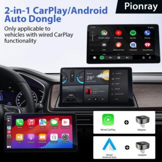2025 Upgraded Mini Wireless CarPlay Adapter for  & Android - Plug & Play No Battery Required, Compatible with Various Car