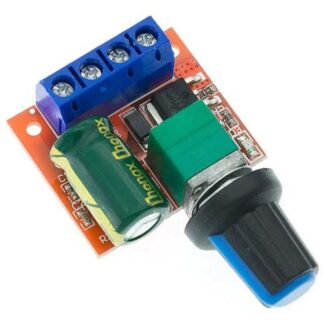 Electrical Motor Speed Controller Module 3-35V 12V 24V PWM DC Motor Speed Control Regulator Adjustable Switch LED Fan Dimmer- Red 2 Connector by Akram Electronics
