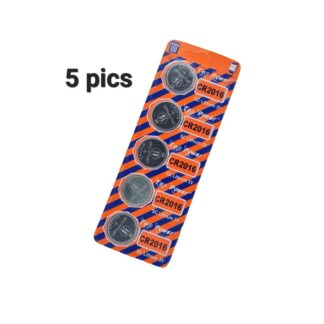 Top Power CR 2016 Coin Cell Button Battery 3V Lithium Battery for Watch,Electronic Toy, Calculators (Pack of 5)
