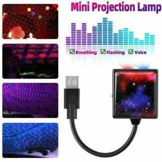 Mini Stage Light , Home Entertainment Decoration Halloween Lantern Snowflake Star USB Sound Control Atmosphere Light_ Xaey