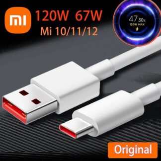6A USB Type-C Turbo Charging Cable – Supports 33W/65W/120W Fast Charge For Xiaomi Mobile