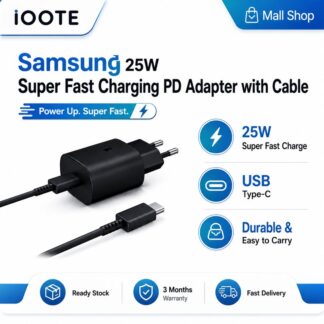 Samsung 25W Super Fast Charging PD Adapter with Cable (EP-TA800) USB C 3 Months Warranty