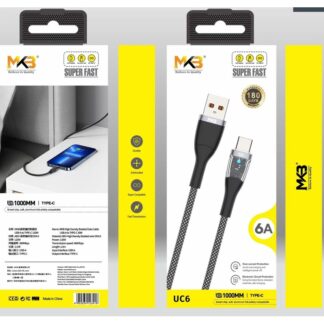 MKB UC6 Braided 6A Type C Cable-Black