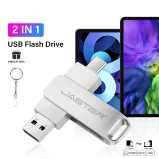2 in 1 Otg TYPE-C USB-C Flash Pen Drive Metal Memory Stick Usb 2.0 Flash Disk 64G 2tb USB2.0 Dual C Pendrive  flash drive 128gb