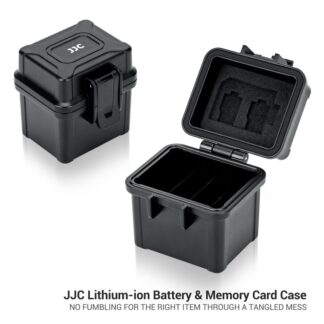 JJC Camera Battery and Memory Card Storage Box For Olympus LI-92B LI-90B  NP-50 Ricoh DB-110  NB-13L  NP-BX1