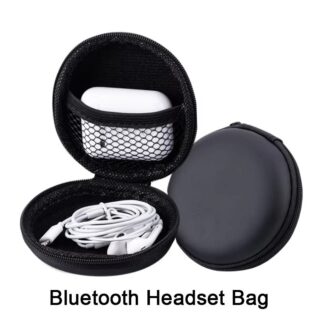 Earphones Case EVA Shell Headset Protective Box Travel Waterproof Bag For Memory Card USB Cable Headphone Shockproof Storage Bag