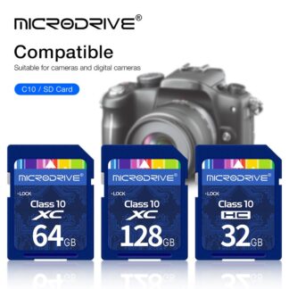 Memory Card 128GB 64GB 32GB 16GB SD Card High Speed Professional Storage Card U1 Class 10 UHS-I For Camera DVR