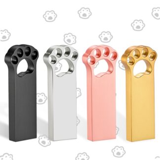 JASTER Bear Claw USB Flash Drive 128GB Creative Business Pen Drive 64GB Memory Stick 16GB 8GB 4GB 128M Metal Pendrive 32GB