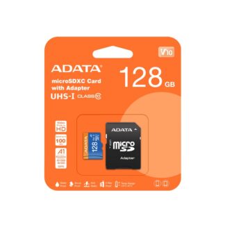 ADATA 128GB Class 10 Memory Card - Water and Shockproof MicroSD for Cameras and Devices - Durable & efiicient